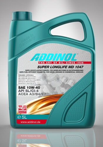 Addinol Longlife 10w40 MD 1047 Longlife Motoröl, Mercedes-Benz, MAN, Volvo, Renault