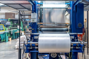 Anlage zum Herstellen von Plastiktüten