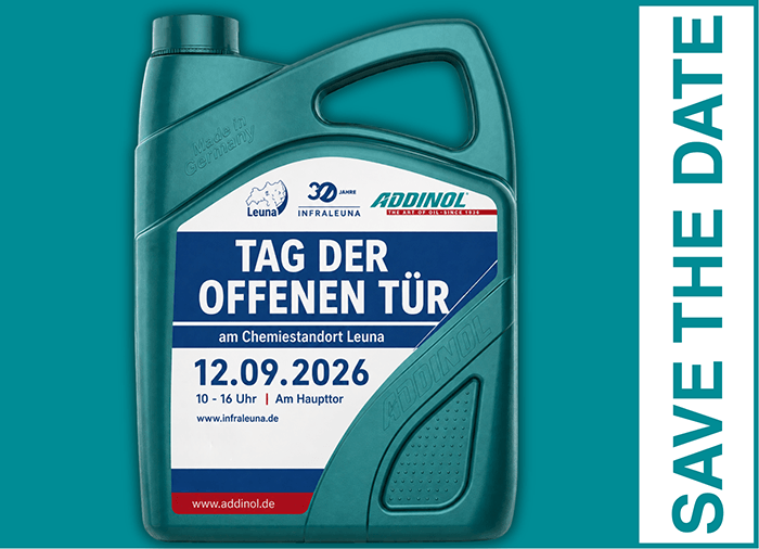 Einladung zum Tag der offenen Tür in Leuna von ADDINOL am 12.09.2026